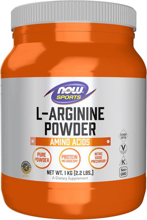 NOW Sports Nutrition, L-Arginine Powder, Nitric Oxide Precursor, Amino Acids, 2.2-Pound