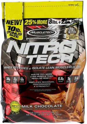 Muscletech Whey Protein Powder Nitro-Tech Whey Protein Isolate & Peptides & Nitro-Tech Whey Protein Powder Isolate & Peptides
