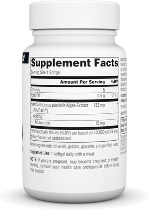 Source Naturals Astaxanthin, Antioxidant Carotenoid, 12Mg - 30 Softgels