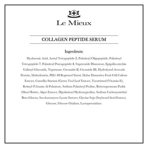 Le Mieux Collagen Peptide Serum - Concentrated, Creamy anti Aging Face Serum with Skin Contouring Peptides & Moisturizing Hyaluronic Acid, No Parabens or Sulfates (1 Oz / 30 Ml)