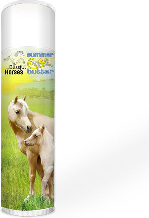 The Blissful Horses Summer Care Sun Butter, Gentle Horse Sunscreen, Easy-To-Apply Equine Sunblock Solution, Must-Have Horse Essentials for All Day Sun Protection, 0.50 Oz.