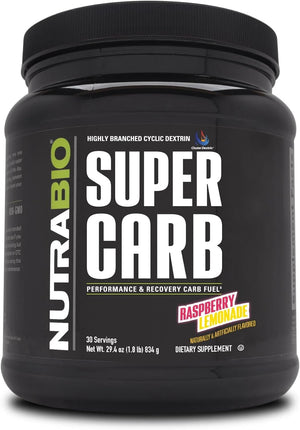 Nutrabio Super Carb - Complex Carbohydrate Supplement Powder - Cluster Dextrin and Electrolytes for Performance Enhancement & Muscle Recovery - Pineapple, 30 Servings