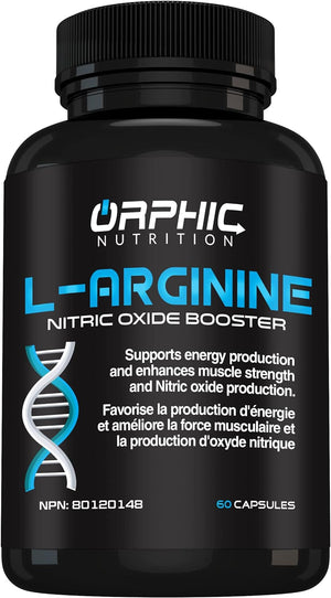 L Arginine Supplement for Men 1000Mg+ - 60 Capsules - L Citrulline and Nitric Oxide Supplement to Support Muscle Health, Exercise Endurance, by My Store