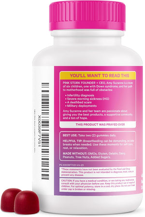 Lactation Supplement Gummies - Support Breast Milk Supply with Milk Thistle, Alfalfa, Vitamin D, and B12, Postpartum Recovery, Breastfeeding Essentials - Raspberry, 40 Count