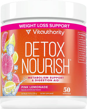Detox Cleanse for Weight Loss Belly Fat | anti Bloat Digestive Health Clean Colon Gut Detox for Women | Slimming Invigorating Blend | Bloating and Constipation Relief | Pink Lemonade Flavor 50 Serving