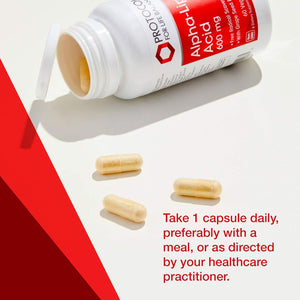 Protocol Alpha Lipoic Acid 600Mg - Grape Seed Extract and Bioperine -