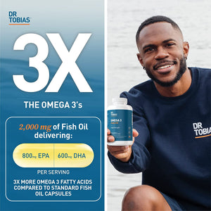 Dr. Tobias Omega 3 Fish Oil and Adult Multivitamin Includes Probiotics and Plant-Based Enzymes Promoting Overall Health - Made with Wholefoods