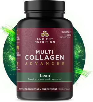 Advanced Collagen Protein Lean with Probiotics, Hydrolyzed Collagen Peptides Supports Healthy Weight Loss* and Fat Loss*, 90 Count