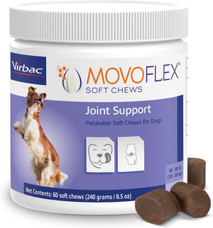 Joint Support Supplement for Dogs - Hip and Joint Support - Dog Joint Supplement - Hip and Joint Supplement Dogs - 60 Soft Chews for Large Dogs (By Virbac)