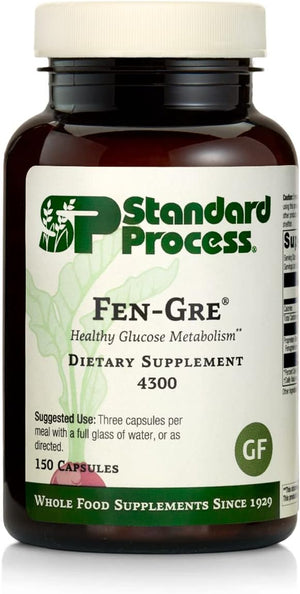 Standard Process Fen-Gre - with Rice Bran, Okra Fruit, and Fenugreek - 150 Capsules