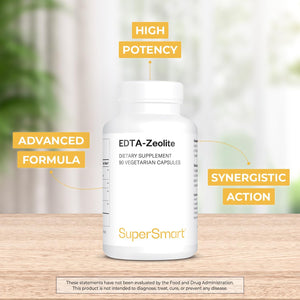 '- EDTA Zeolite 98% (Advanced Formula) - with Milk Thistle & Parsley - High Potency Supplement | Made in USA | Non-Gmo & Gluten Free - 90 Vegetarian Capsules