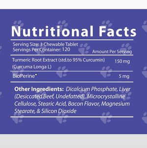 Jack & Milo Organic Cranberry Supplement for Dogs, Dog UTI Incontinence, Kidney and Bladder Control - Cranberry & Antioxidants - Bladder Control for Dogs, USA Made-Non GMO - 120 Tablets