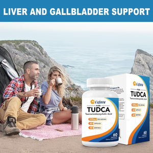TUDCA 500Mg Supplement, Liver and Gallbladder Support, Genuine Pure Bile Salts with Bitter Taste, Gluten Free, Non GMO - 60 Capsules