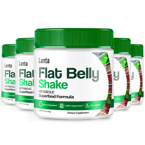 Lanta Flat Belly Shake for Men Women - Official Formula (5 Pack)