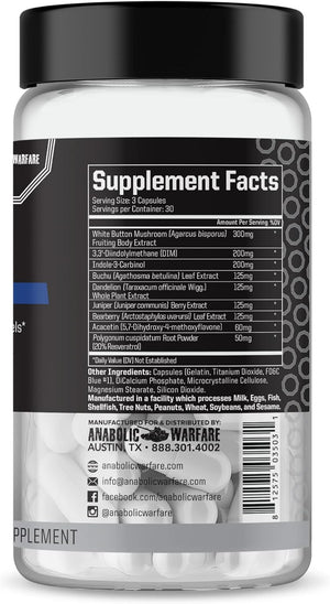 Anabolic Warfare Project Shred, Manage Normal Healthy Cortisol Levels & Water Retention, Body Recomposition Formula, Made with Botanicals*