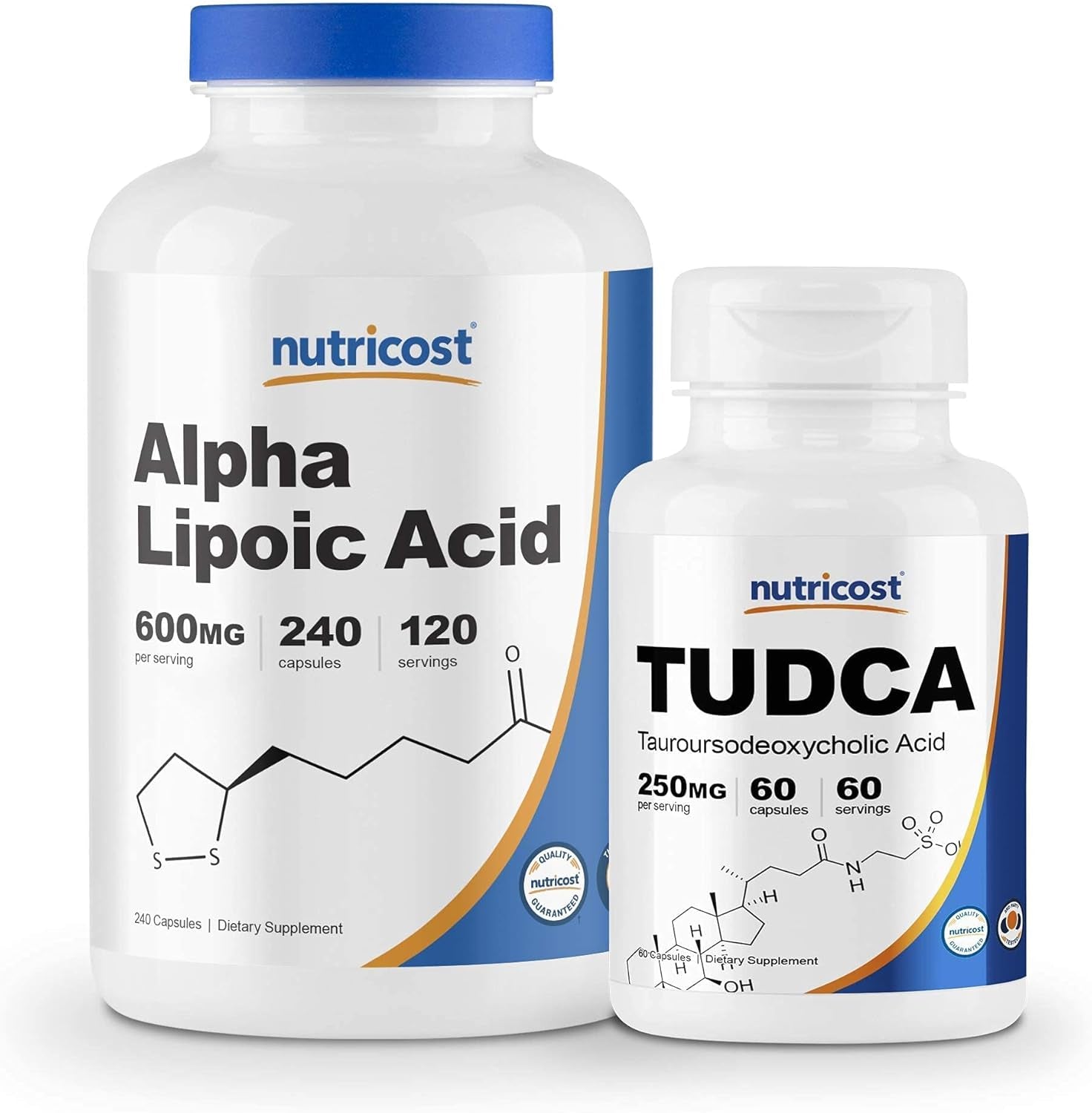 Nutricost Alpha Lipoic Acid 600Mg, 240 Caps Tudca 250Mg, 60 Capsules by Nutricost