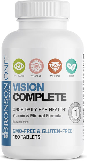 ONE Daily Vision Complete Eye Health Support Multivitamin Multimineral Supplement Formula, 180 Tablets 