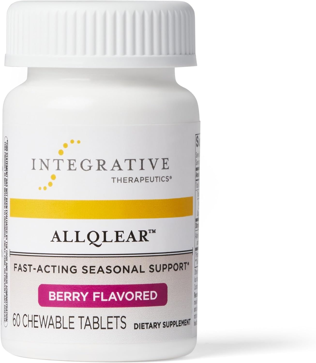 ALLQLEAR - Fast-Acting Seasonal Supportv- Berry Flavored - 60 Chewable Tablets 
