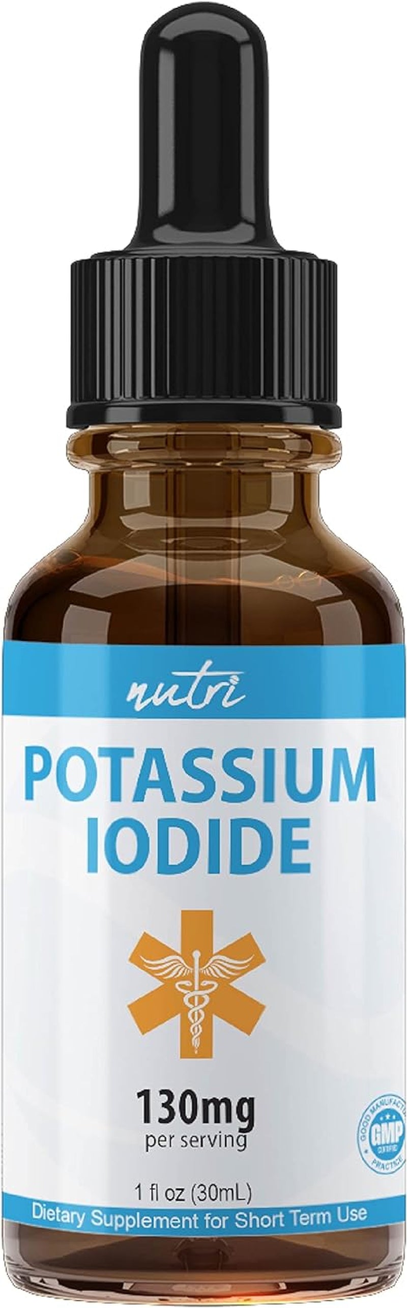 (2 Pack) Nutri Potassium Iodide Liquid Drops 130 Mg - Alternative to Potassium Iodide Pills - Potassium Iodine Tablets 130 Mg - YODO Naciente Ki Pills (2 Oz)