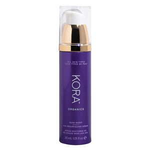 KORA Organics Noni Night AHA Resurfacing Serum | Smooth & Refine | Certified Organic | Cruelty Free | 1.01 Fl Oz