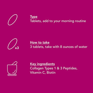 Super Collagen with Vitamin C and Biotin, Skin, Hair and Nails Supplement, Includes Antioxidants, Tablet, 270 Count, 1 Bottle 