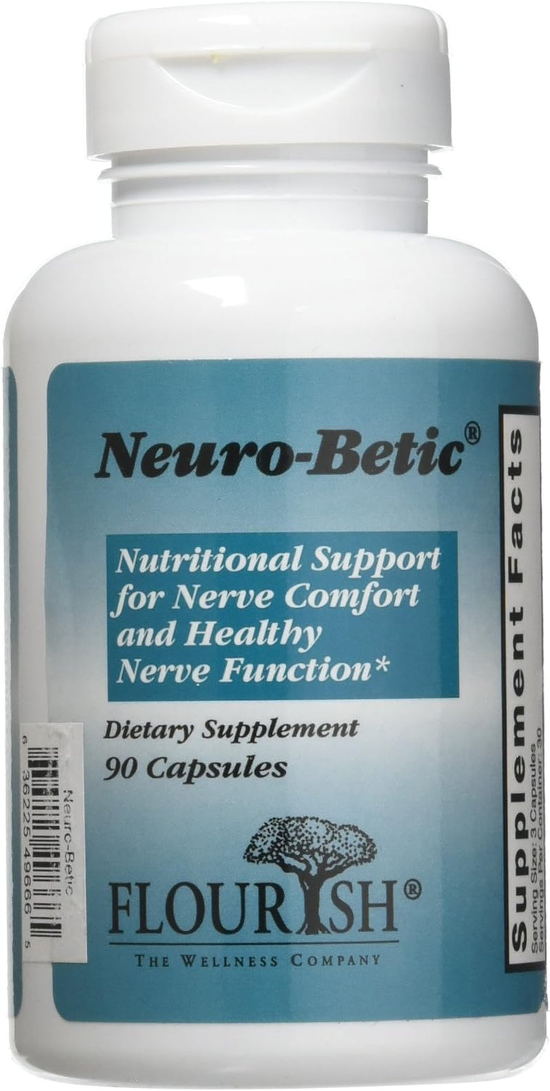 Natural Nutritional Supplement for Optimal Nerve Comfort and Health, 90 Capsules 
