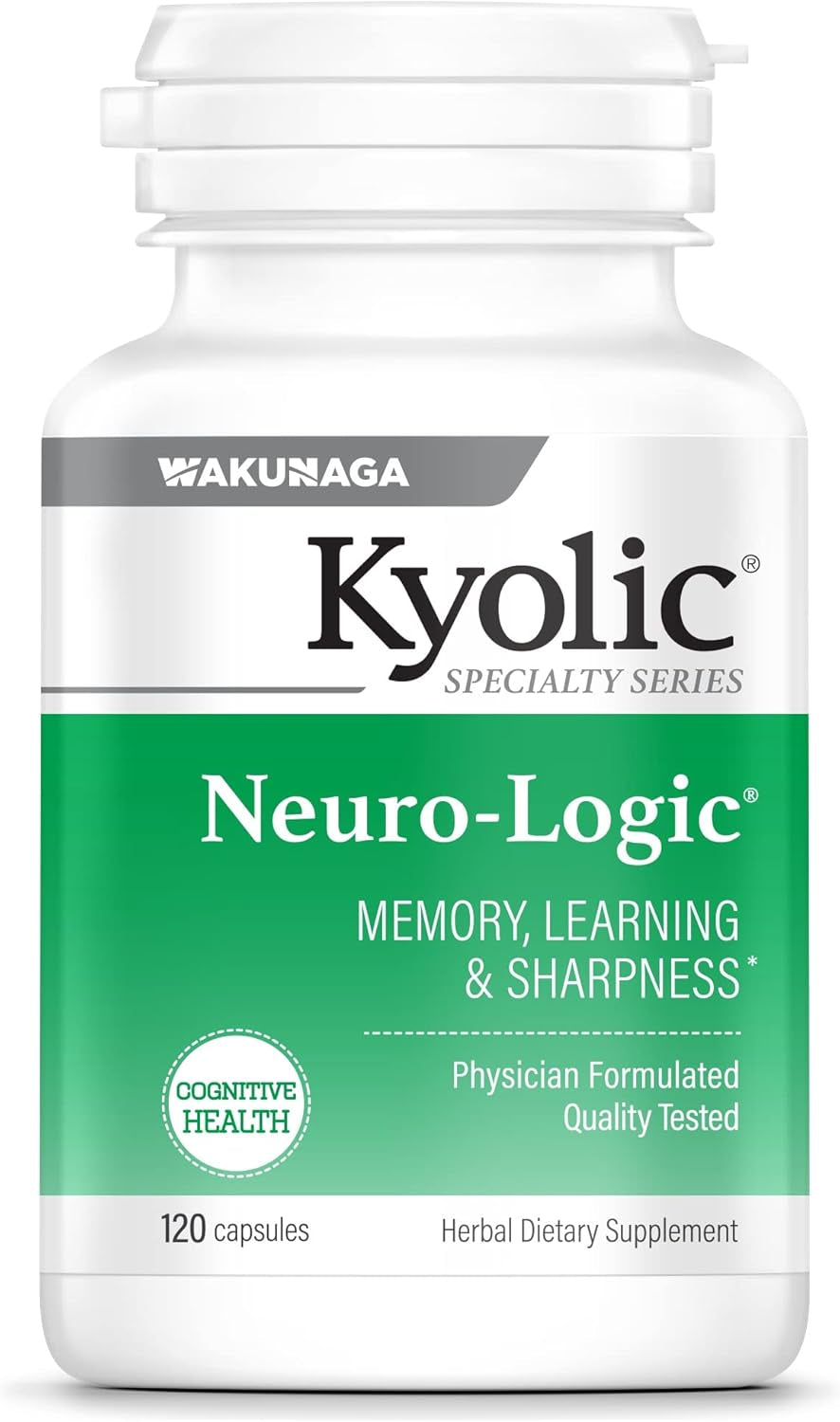 Kyolic Specialty Series, Neuro-Logic, Memory, Learning & Sharpness, 120 Capsules 