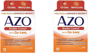 AZO Bladder Control with Go-Less for Urgency & Leakage Relief | 72 & 54 Capsules 