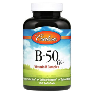 '- B50 Gel Vitamin B Complex - 100 Softgels