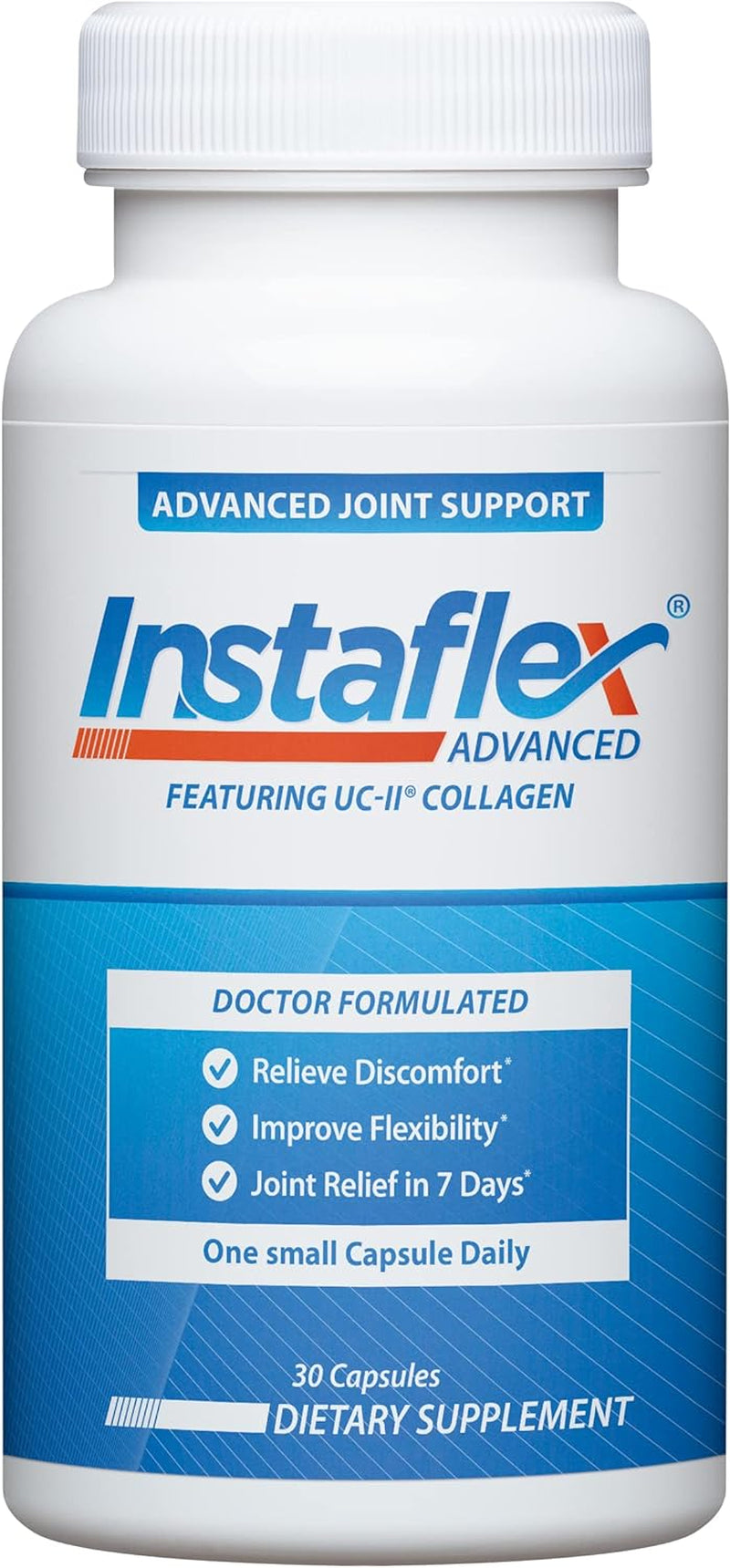 Instaflex Advanced Joint Support Nutritional Supplement Capsule with Doctor Formulated Joint Relief Supplement, Featuring UC-II Collagen & 5 Other Joint Discomfort Fighting Ingredients, 60 Ct