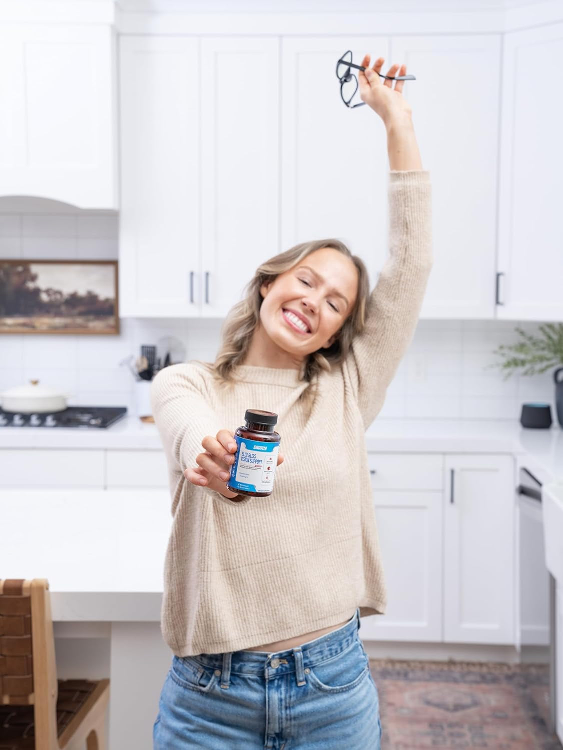 Blue Bliss Vision Support - Eye Vitamins with Lutein, Bilberry and Zeaxanthin - Vitamin Supplement for Macular Degeneration Support, Vision Health and Preservation for Adults Seniors 60 Capsules 