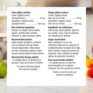 Webber Naturals Lutein with Zeaxanthin Softgel, 10Mg 60 Count