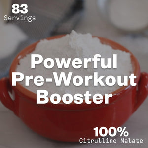 L-Ctrulline Powder 250G, Premium Citrulline 2:1 Malate Supplement for Strength Performance and Energy, Pre-Workout Citrulline Malate Powder - Enhance Muscle Pumps and Recovery - 83 Servings