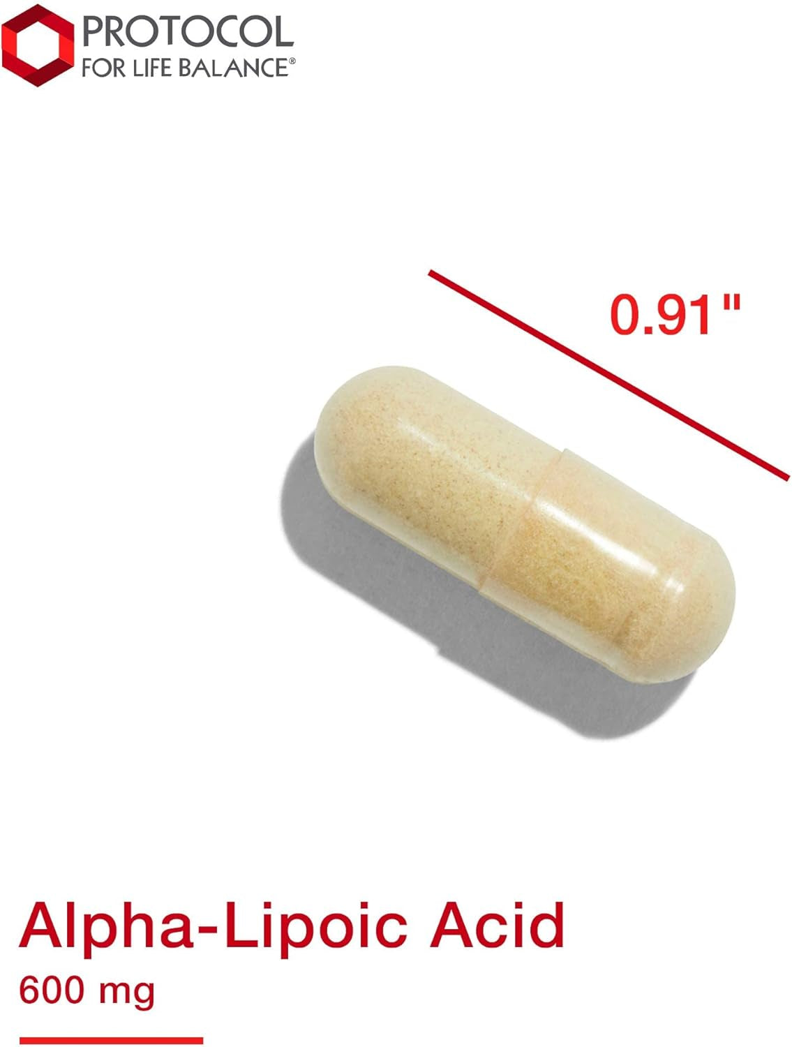 Protocol Alpha Lipoic Acid 600Mg - Grape Seed Extract and Bioperine - 