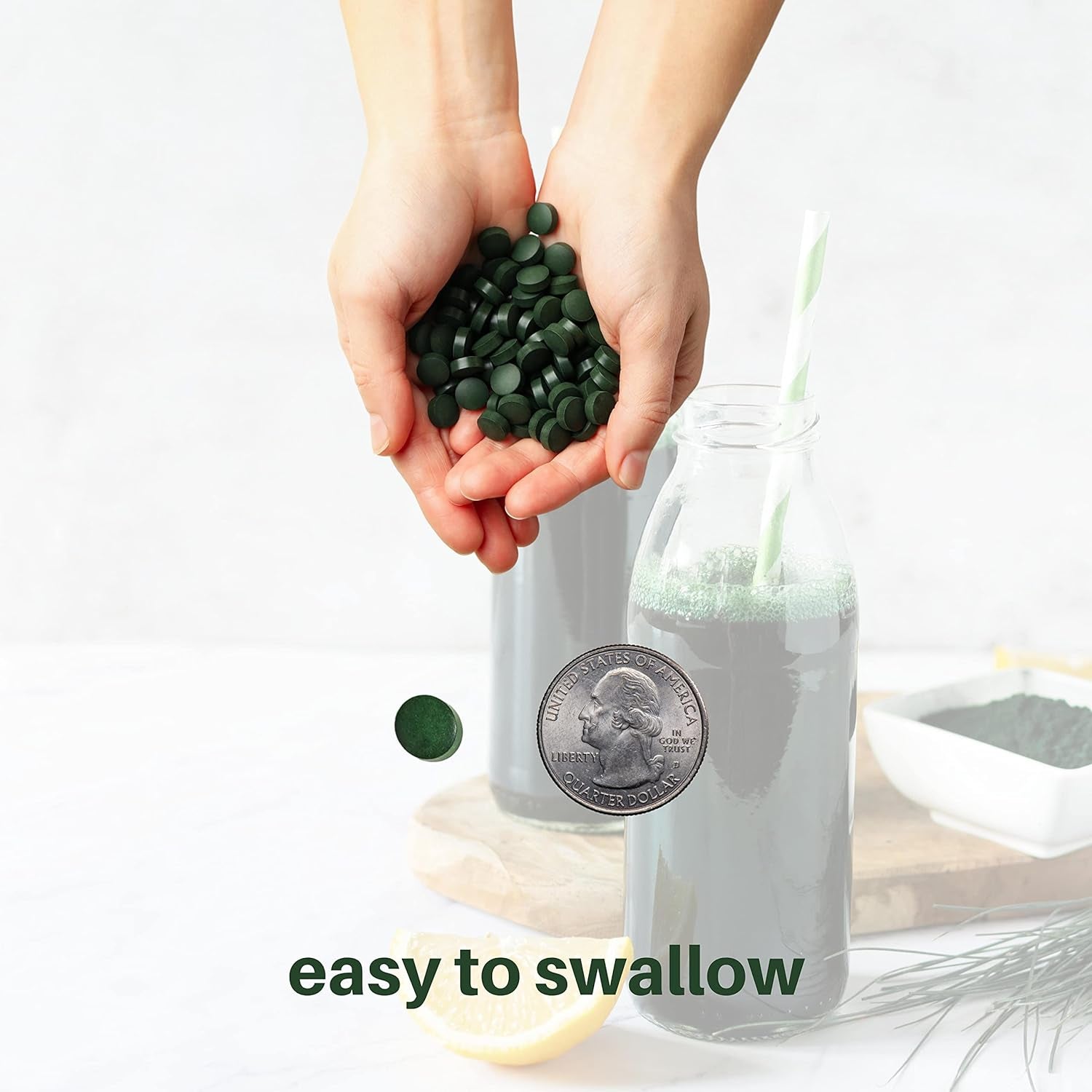 Organic Spirulina Supplement, 3000MG per Serving, Approx. 720 Tablets (4 Month Supply), Rich in Prebiotics & Proteins, Vegan, Superfood, Premium Spirulina Pills Organic