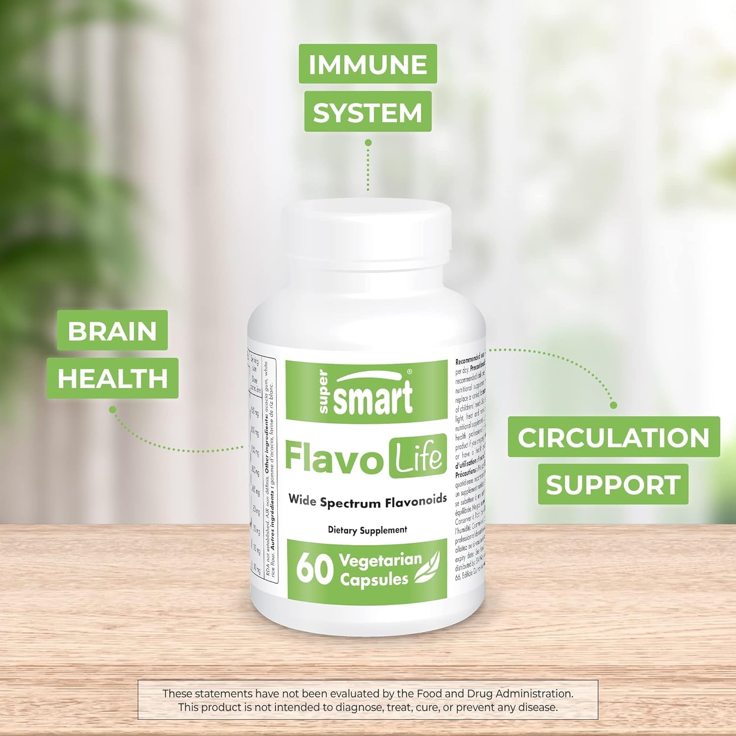 '- Flavolife (Flavonoid Complex Supplement) - with Luteolin, Myricetin, Fisetin, Rutin, Quercetin, EGCG, Apigenin, Hesperidin | Non-Gmo & Gluten Free - 60 Vegetarian Capsules 