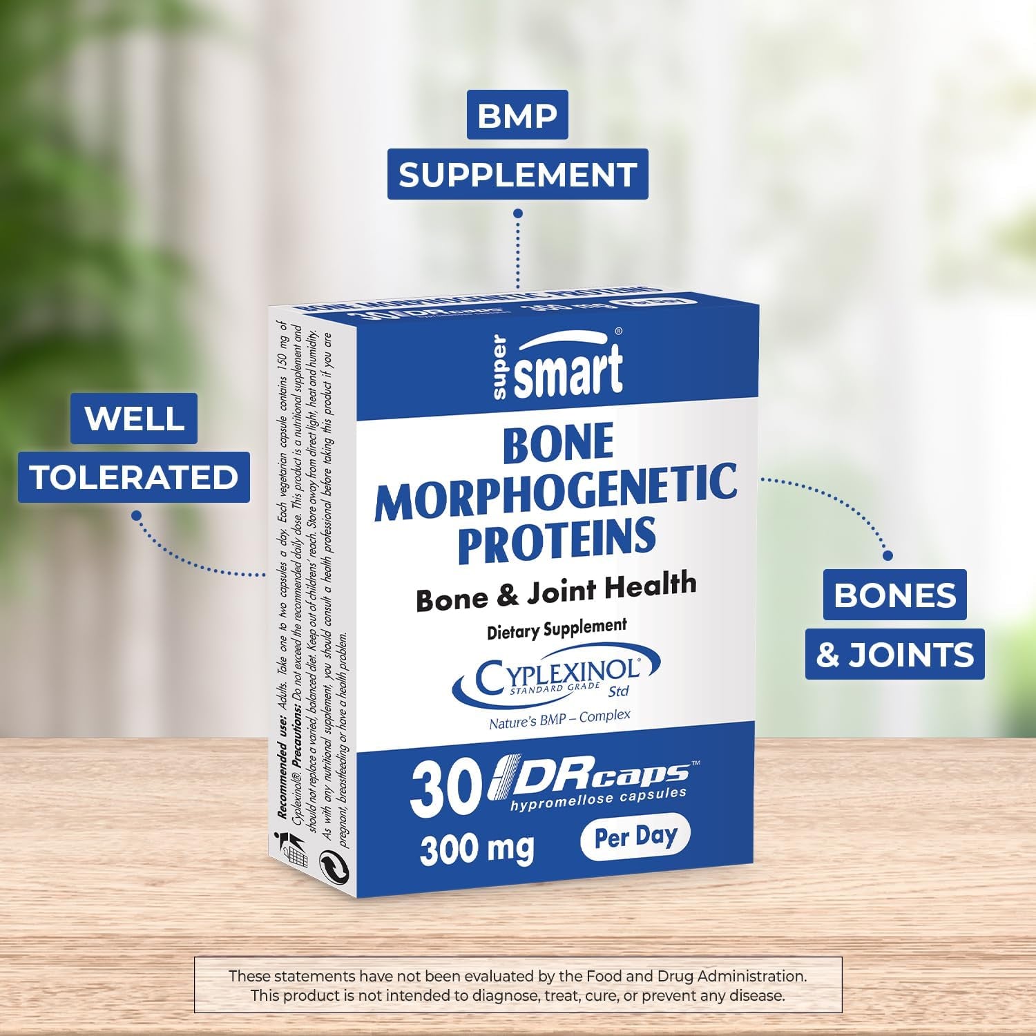 '- Bone Morphogenetic Proteins 300Mg per Day (Patented Ingredients) - Cyplexinol BMP - Type 2 Collagen Supplement | Non-Gmo & Gluten Free - 30 DR Caps