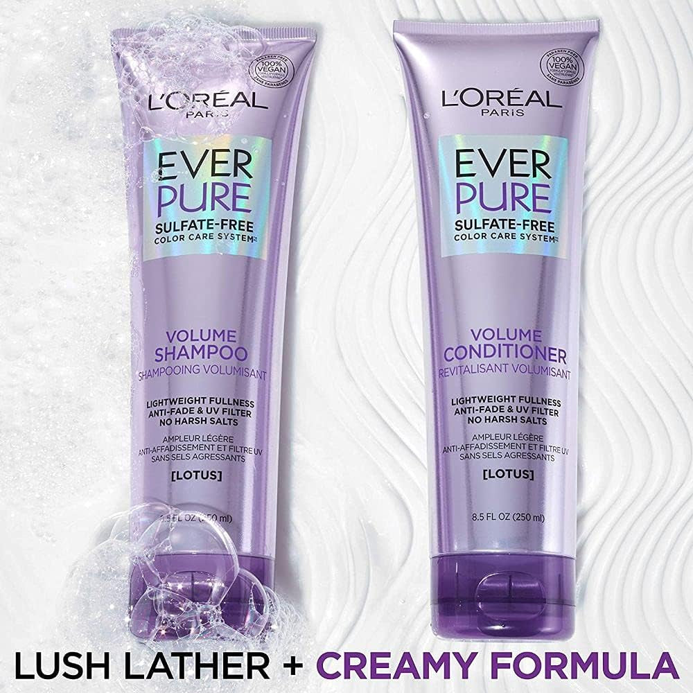 L’Oréal Paris Moisture Sulfate Free Conditioner, Hair Care for Color-Treated Hair with Rosemary Botanicals, Everpure, 8.5 Oz (Packaging May Vary) 