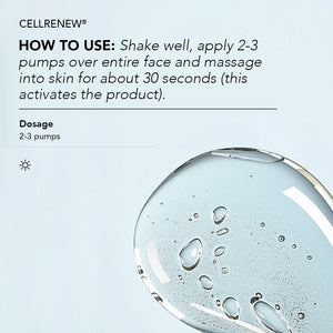 Clearstem - CELLRENEW - Collagen Stem Cell Serum - Acne + Youthful Skin Face Serum - Hyaluronic Acid, Reishi, Aloe Vera - Facial Skin Care Products - Vegan, Gluten Free, Cruelty Free - 1 Fl Oz / 29Ml