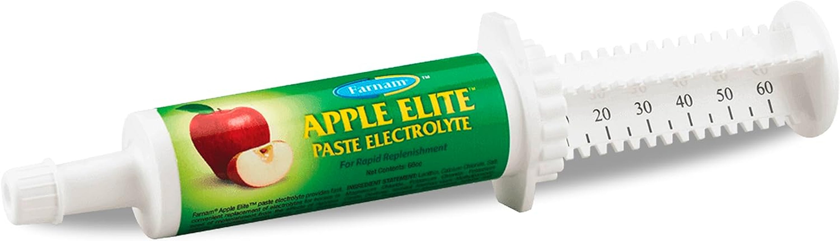 Farnam Apple Elite Horse Electrolyte Powder, Replaces Minerals Lost in Sweat during Exercise, Extreme Weather & Stressful Conditions, 5 Lb., 40 Day Supply