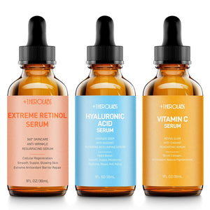 Retinol Serum for Face 2.5%, B5 Herbal Resurfacing Retinol Serum with Vitamin C, Vitamin E, Hyaluronic Acid, Serum for Anti-Aging, Wrinkle Smoothing, Dark Spot Corrector, Brighten Dullness 2 Packs