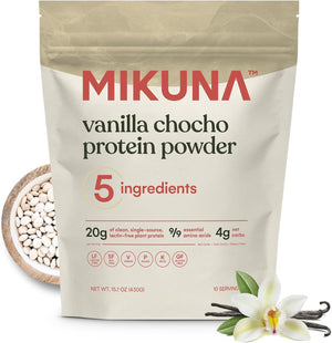 Mikuna Vegan Protein Powder (Unflavored, 15 Servings) - Plant Based Chocho Superfood Protein - Dairy Free Protein Powder Packed with Vitamins, Minerals & Fiber - Gluten, Keto & Lectin-Free 