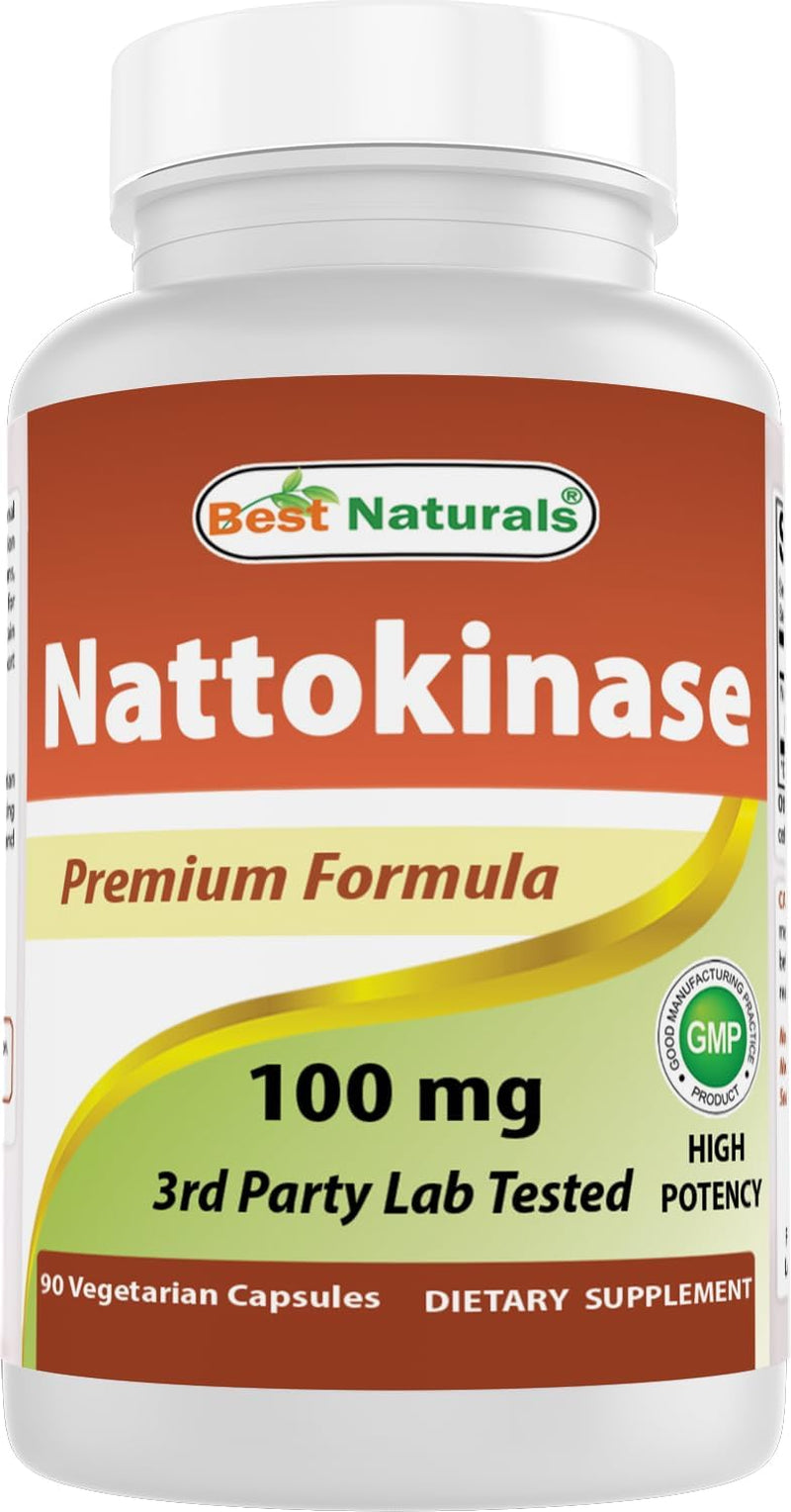 Nattokinase 100mg - 2000 FU - 90 Capsules Résistantes à L'acide Gastrique - Vita World - Fabriqué En Allemagne