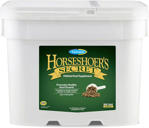 Farnam Horseshoer'S Secret Pelleted Hoof Supplements, Promotes Healthy Hoof Growth, Maintains Hoof Walls & Supports Cracked Hooves, 11 Lbs., 30 Day Supply 