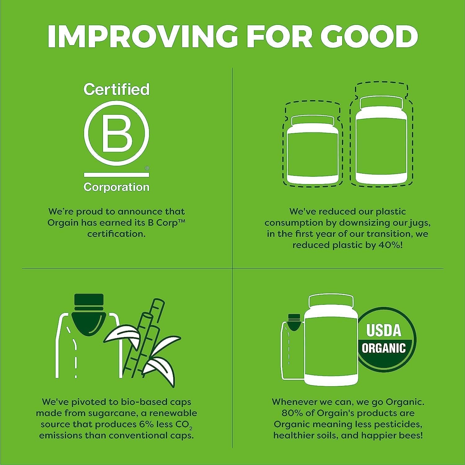 Orgain Kids Sugar Free Multivitamin Gummies, Vegan, 50 Superfoods, 15 Vitamins and Minerals, Immune Support and 3G of Fiber, Mixed Berry, Ages 4+, 1 Month Supply (60 Gummies)