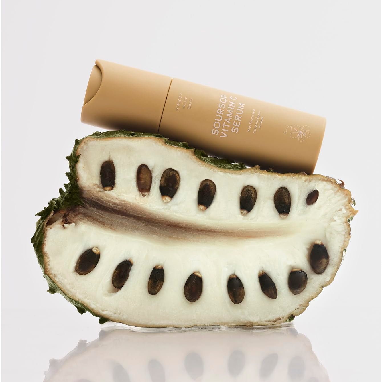 SWEET JULY SKIN Soursop Vitamin C Serum - Soursop, Ferulic Acid & Green Tea, Daily Face Serum for All Skin Types, Hydrating, Firming, Improves Dullness, Clean & Fragrance Free 1 Fl. Oz 