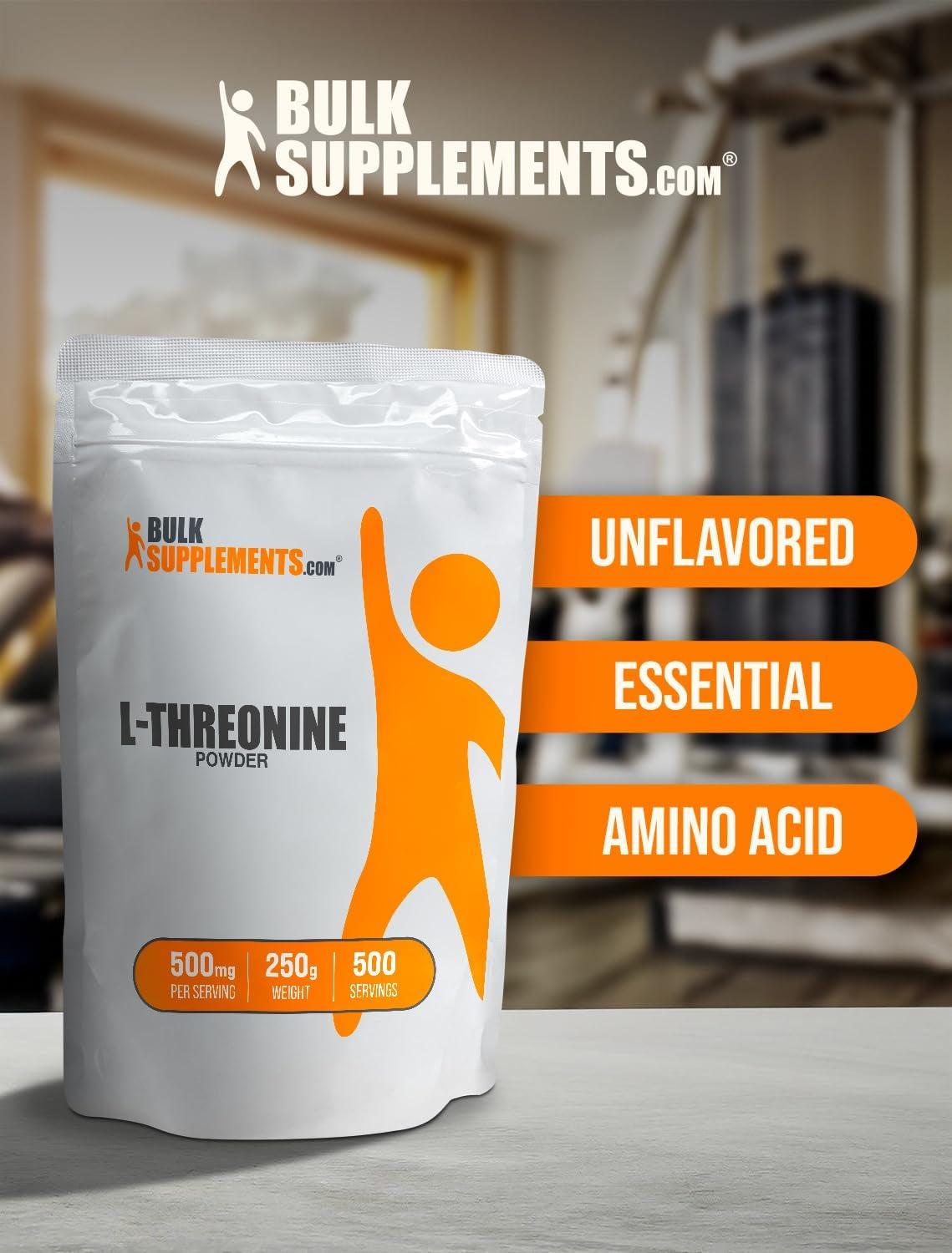 Bulksupplements.Com L-Threonine Powder - L-Threonine Supplement, L Threonine 500Mg - Amino Amino Supplement for Skin & Joints, Gluten Free - 500Mg per Serving, 5Kg (11 Lbs), Pack of 5
