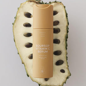 SWEET JULY SKIN Soursop Vitamin C Serum - Soursop, Ferulic Acid & Green Tea, Daily Face Serum for All Skin Types, Hydrating, Firming, Improves Dullness, Clean & Fragrance Free 1 Fl. Oz 