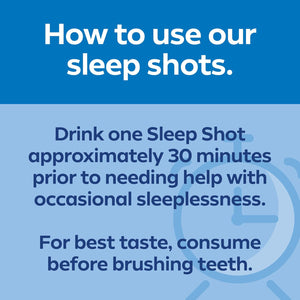 Dream Water Sleep Aid Supplement Liquid Shots; Melatonin 5Mg, GABA, 5-HTP; 2.5 Oz, Sleep Aids for Adults, Snoozeberry Flavor, 16-Count
