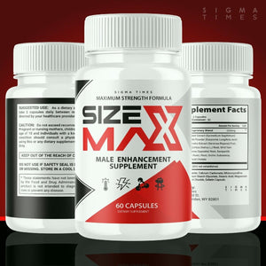 Sizemax Supplement for Men'S Health, Size Max Male Performance Pills 60Ct